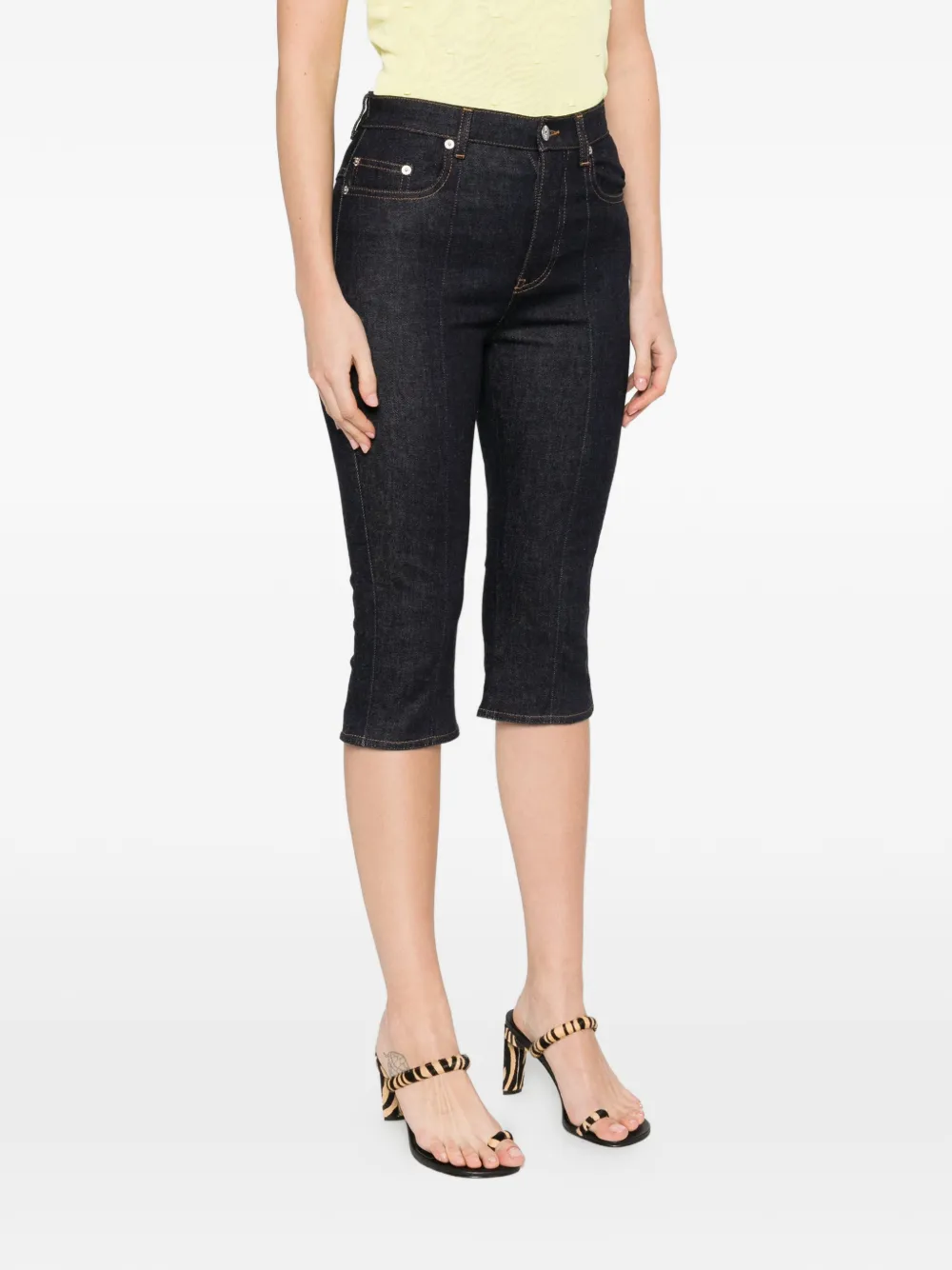  Jacquemus Le De-nimes Cropped Jeans - Blue 
