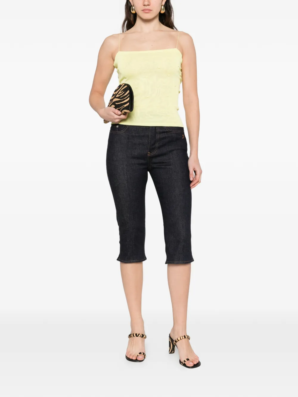  Jacquemus Le De-nimes Cropped Jeans - Blue 