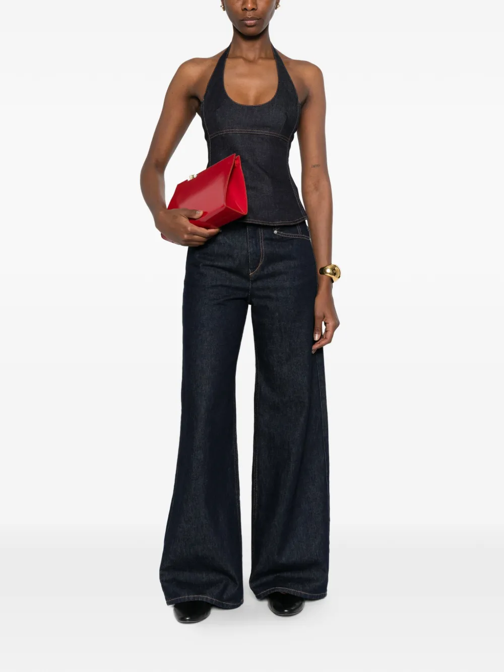 Jacquemus The Lavoir de-Nîmes denim top - Blu