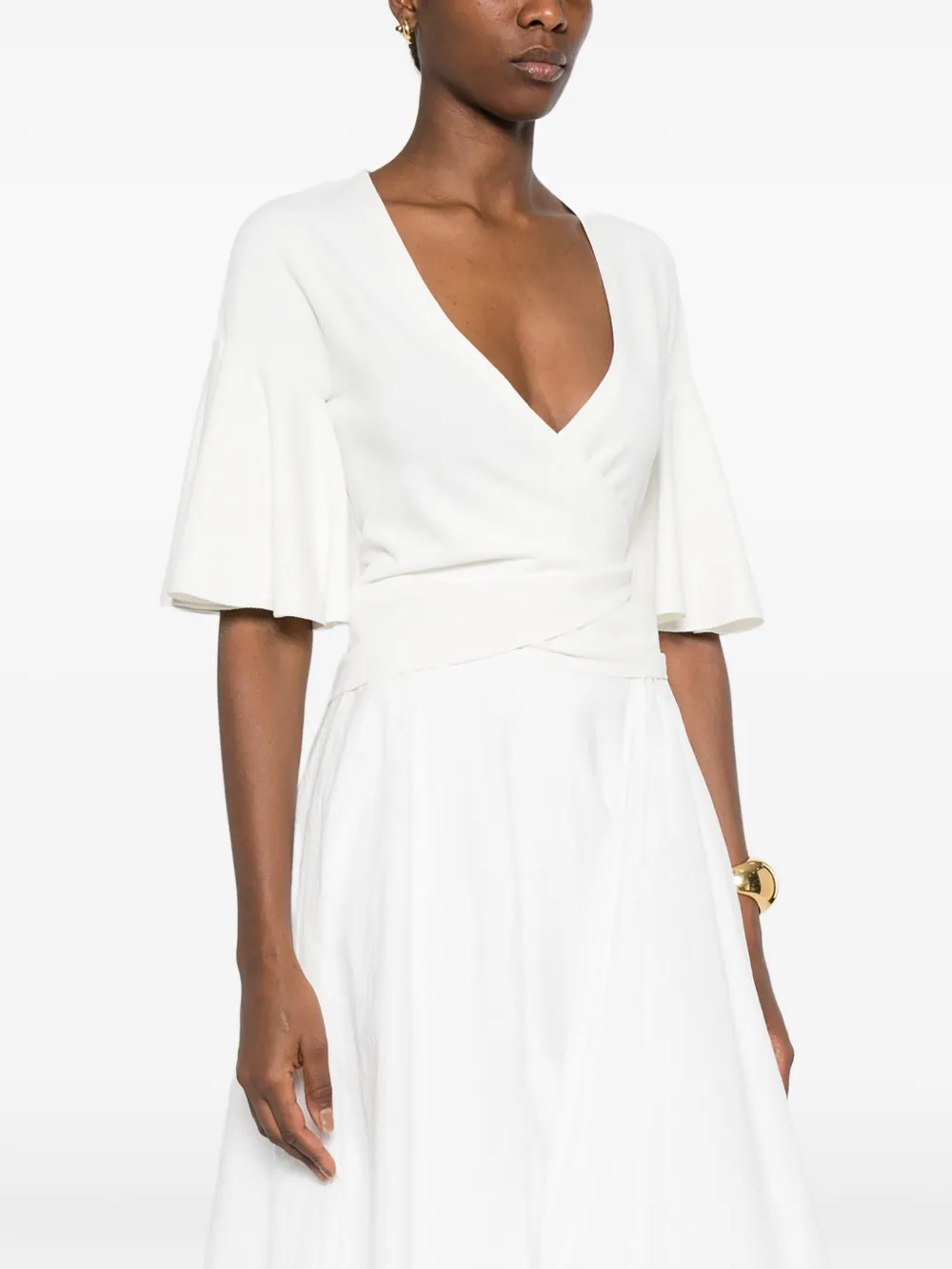  Jacquemus The Paysan Ruffled Top - Neutrals 