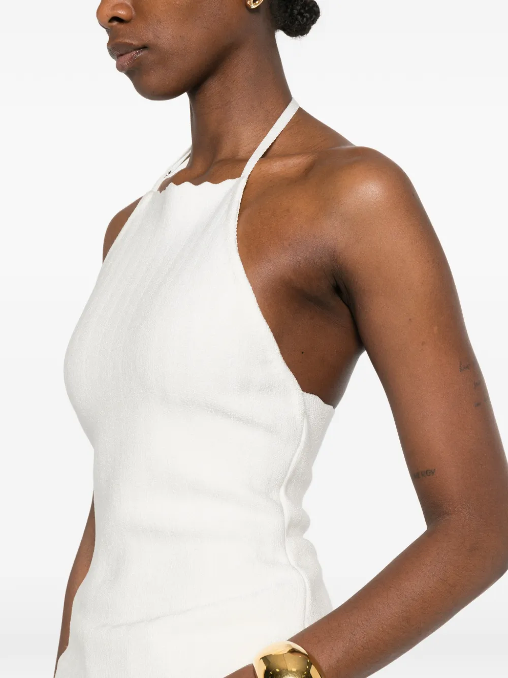 Jacquemus The Tablier haltertop Wit