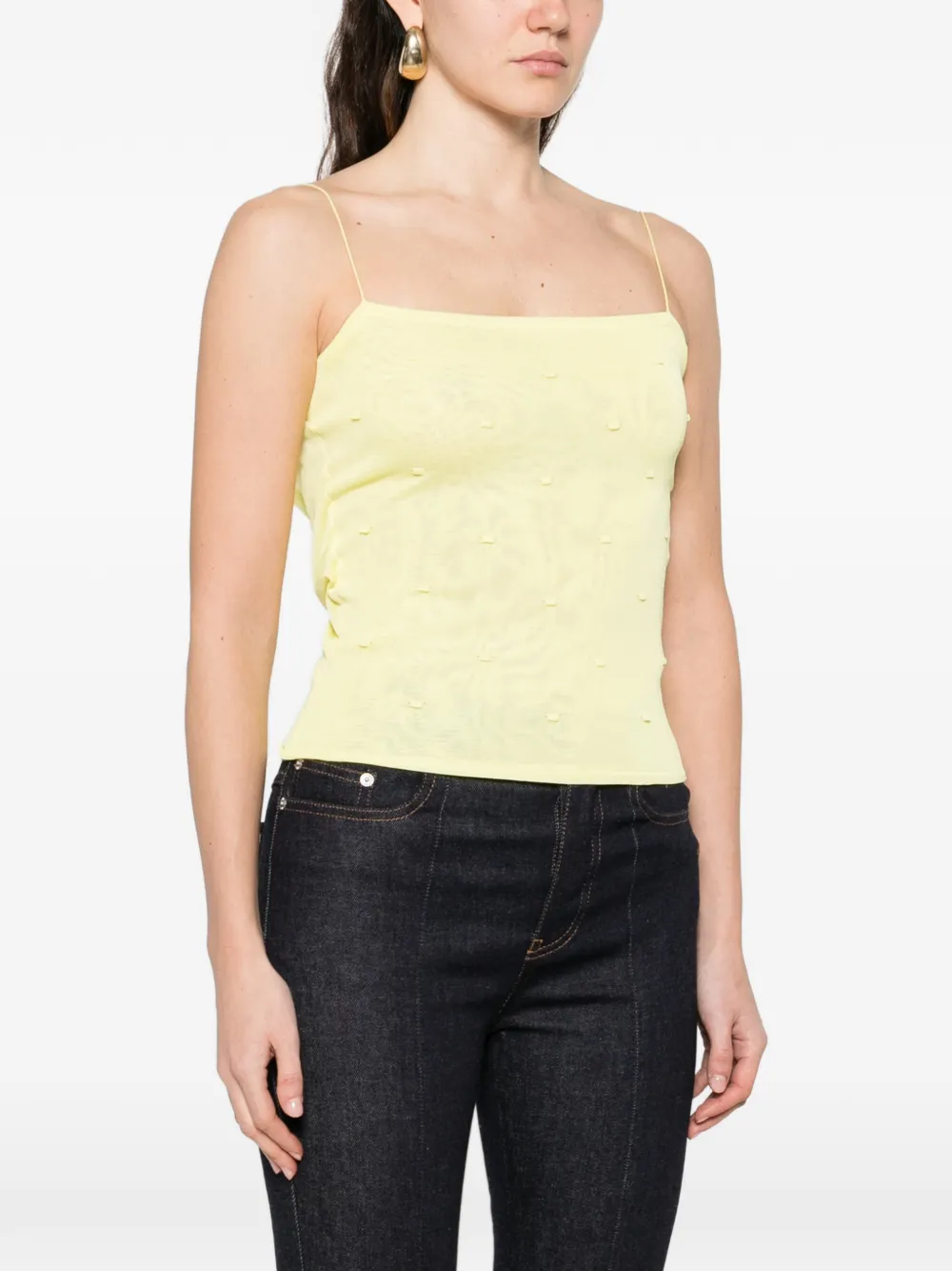  Jacquemus Plumetis Top - Yellow 