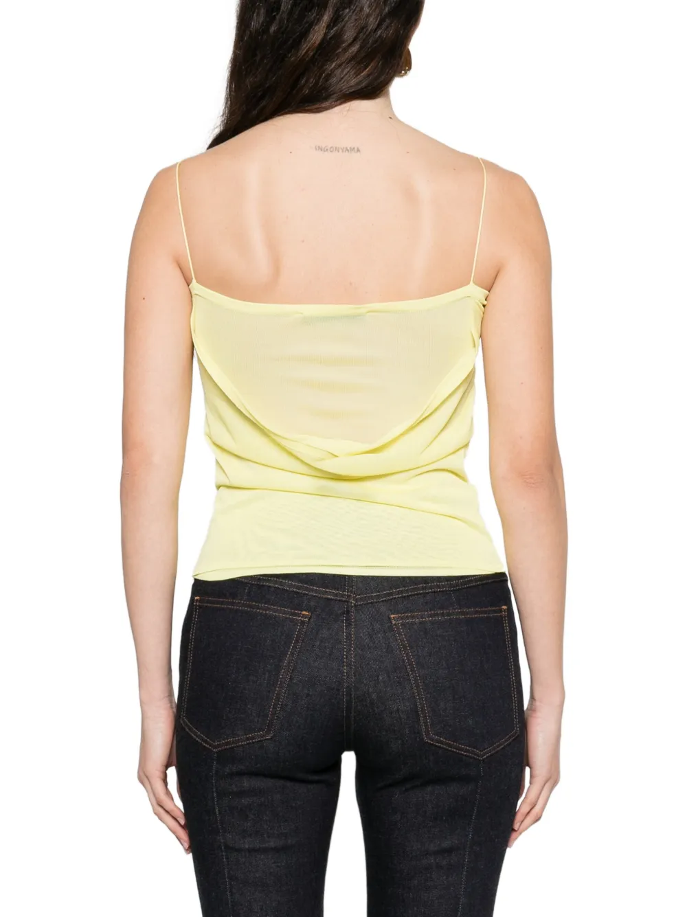 Jacquemus Plumetis tanktop Geel