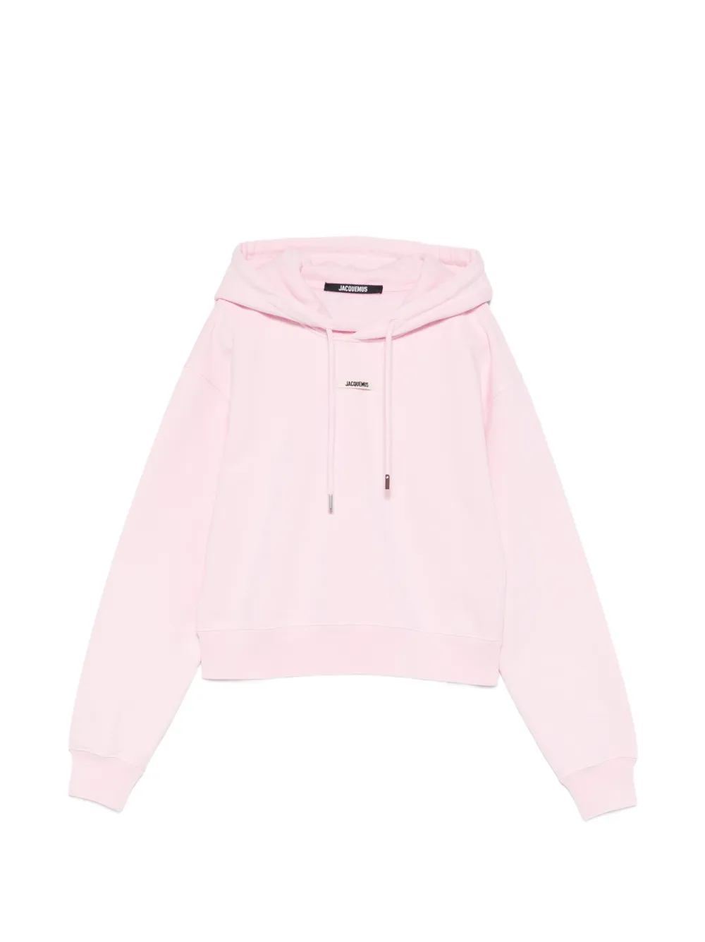 Jacquemus logo-patch hoodie - Rosa