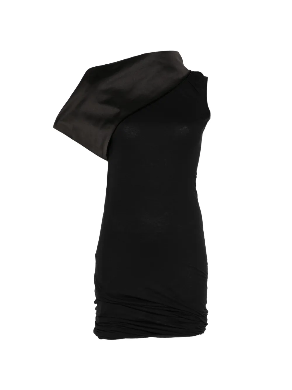 Rick Owens drape-neck mini dress - Nero