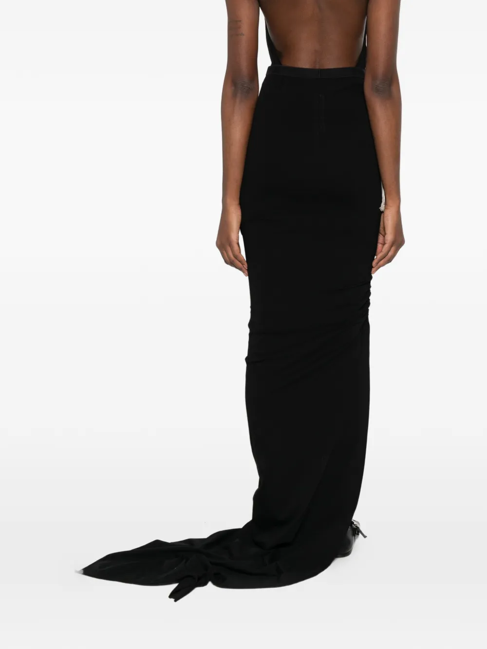 Rick Owens Maxi-rok met trekkoord Zwart