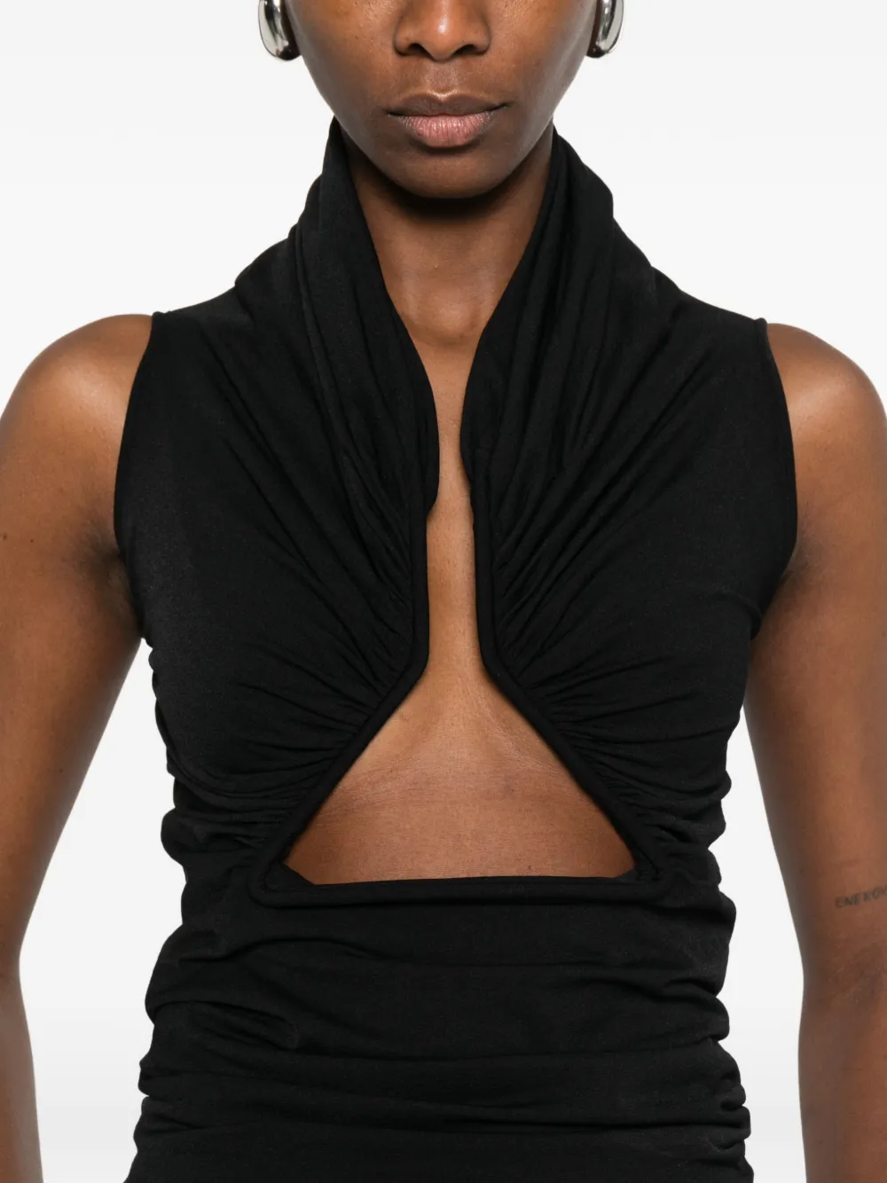 draped jersey top