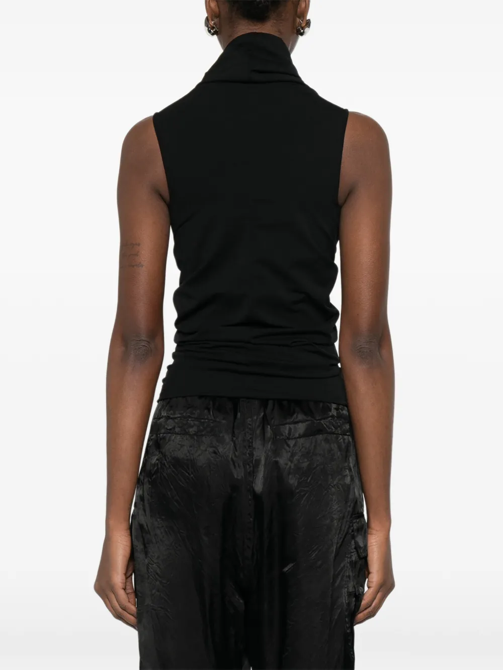 draped jersey top