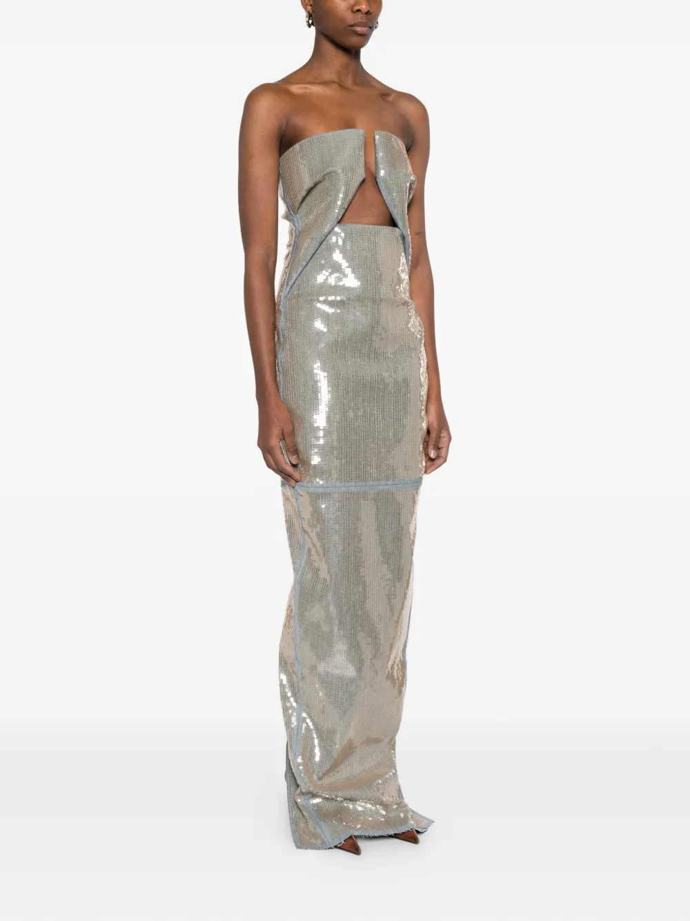 Rick Owens Prong avondjurk Grijs