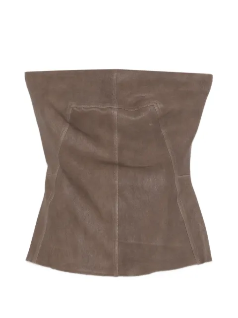 Rick Owens bustier leather top