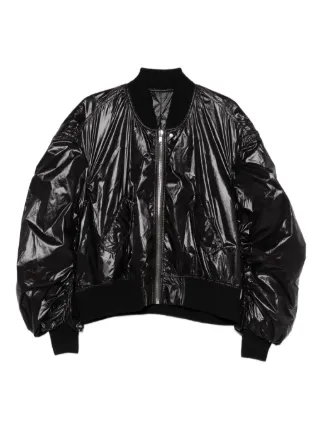 Rick Owens Secchia Flight Bomber Jacket | Black | FARFETCH
