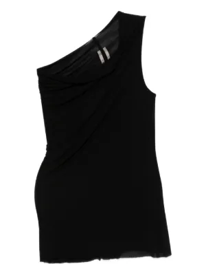 Rick Owens リックオウエンス チュールネック カウルネックトップス Rick Owens カウルネック トップ | ブラック | FARFETCH JP