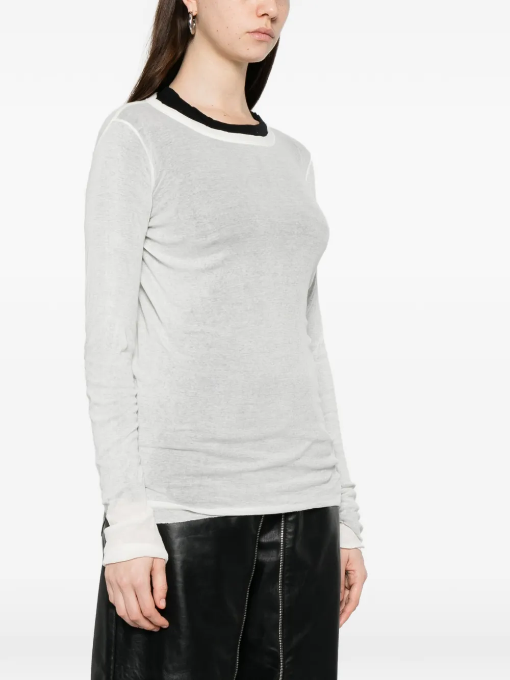 Rick Owens T-shirt met lange mouwen Wit