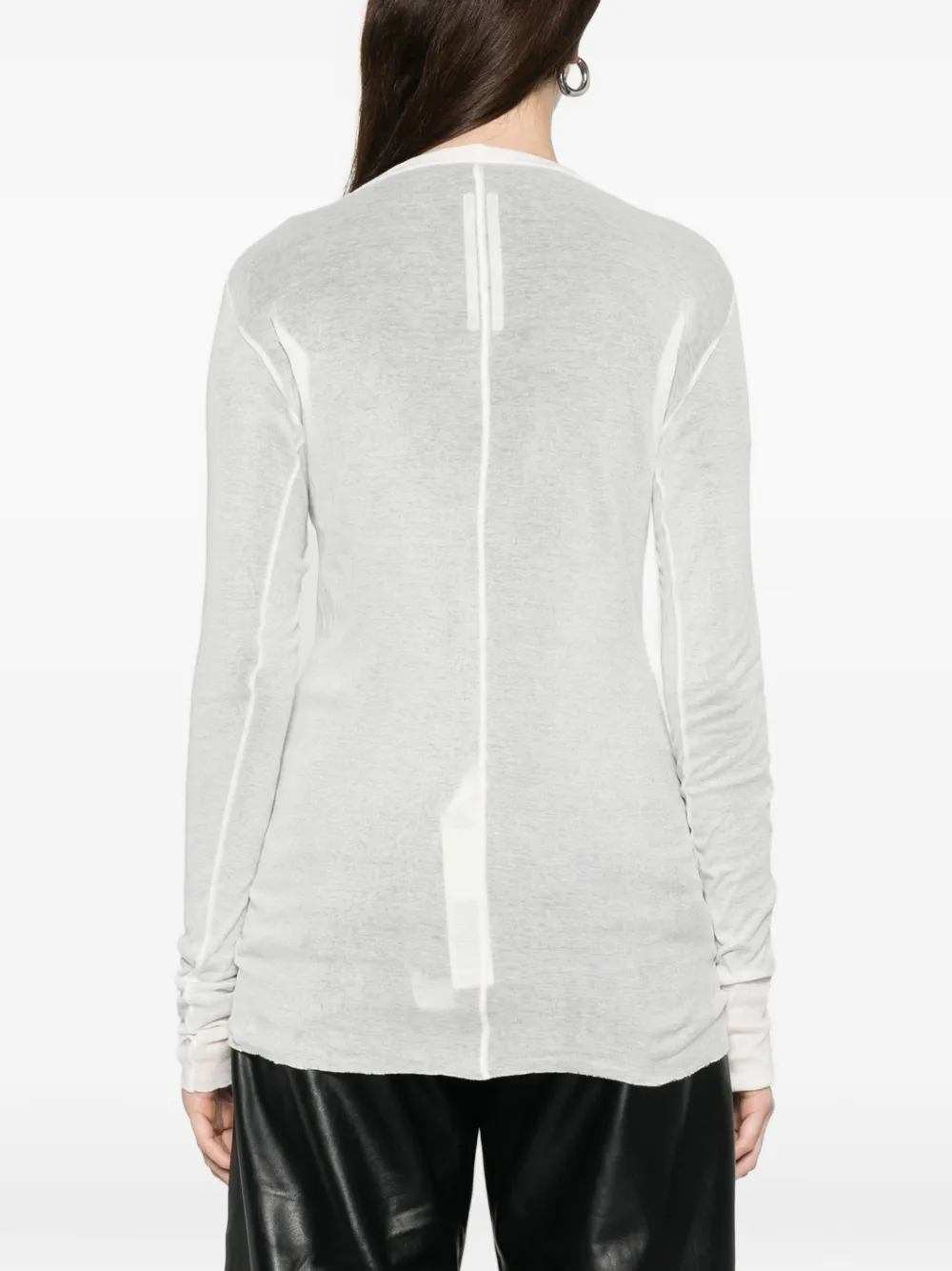 Rick Owens T-shirt met lange mouwen Wit