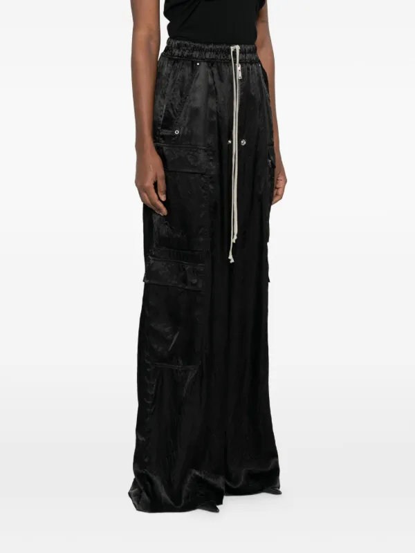 Rick Owens Cargobelas ワイドカーゴパンツ | ブラック | FARFETCH JP