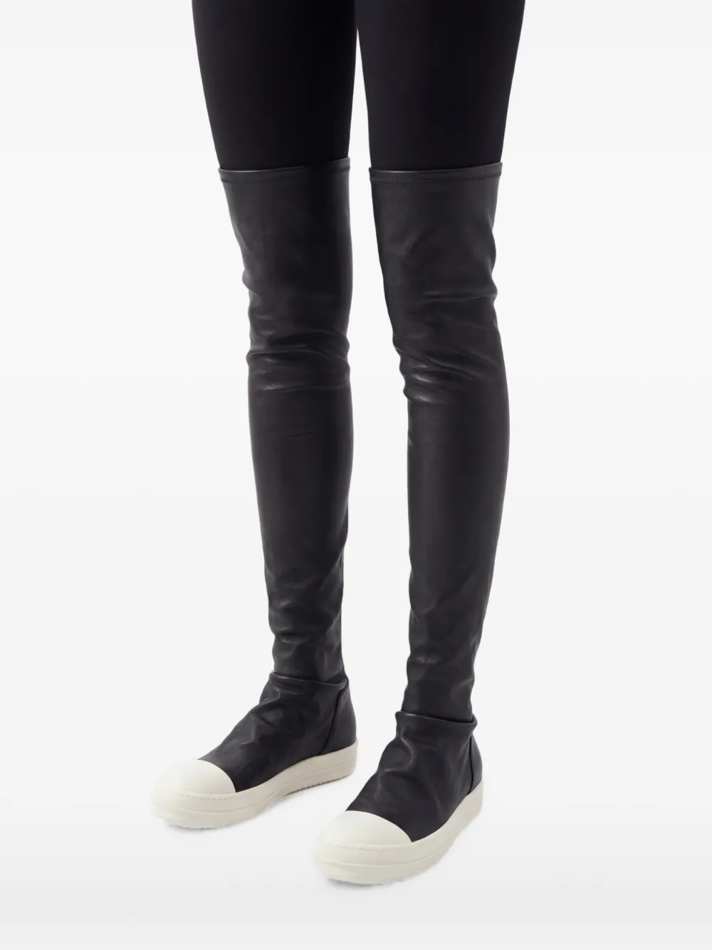 Rick Owens High Stocking Sneaks laarzen Zwart