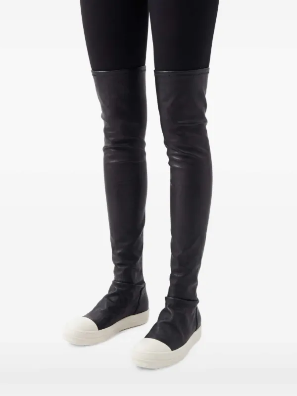 Rick Owens High Stocking Sneaks Boots | Black | FARFETCH