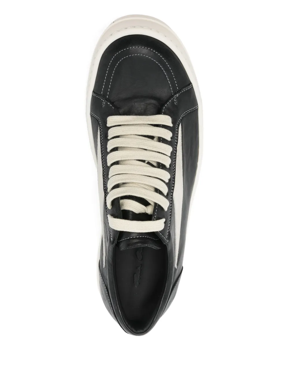 Rick Owens Vintage leren low-top sneakers Zwart