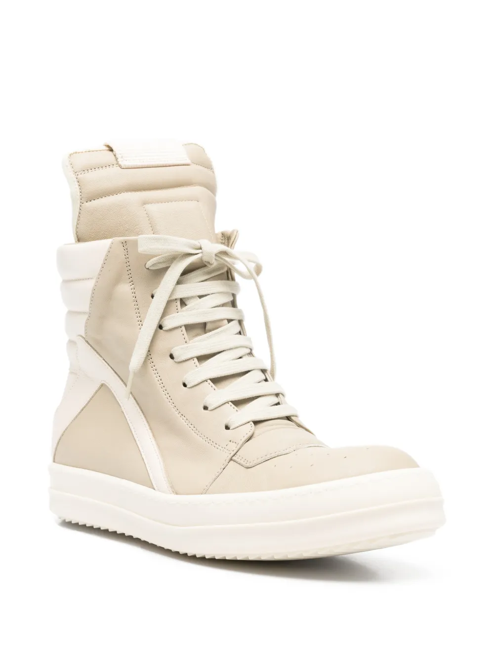 Rick Owens Geobasket ハイカットスニーカー | ニュートラル | FARFETCH JP