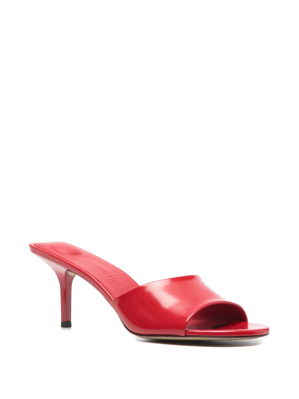 Jacquemus Cubisto sandalen met hak Rood