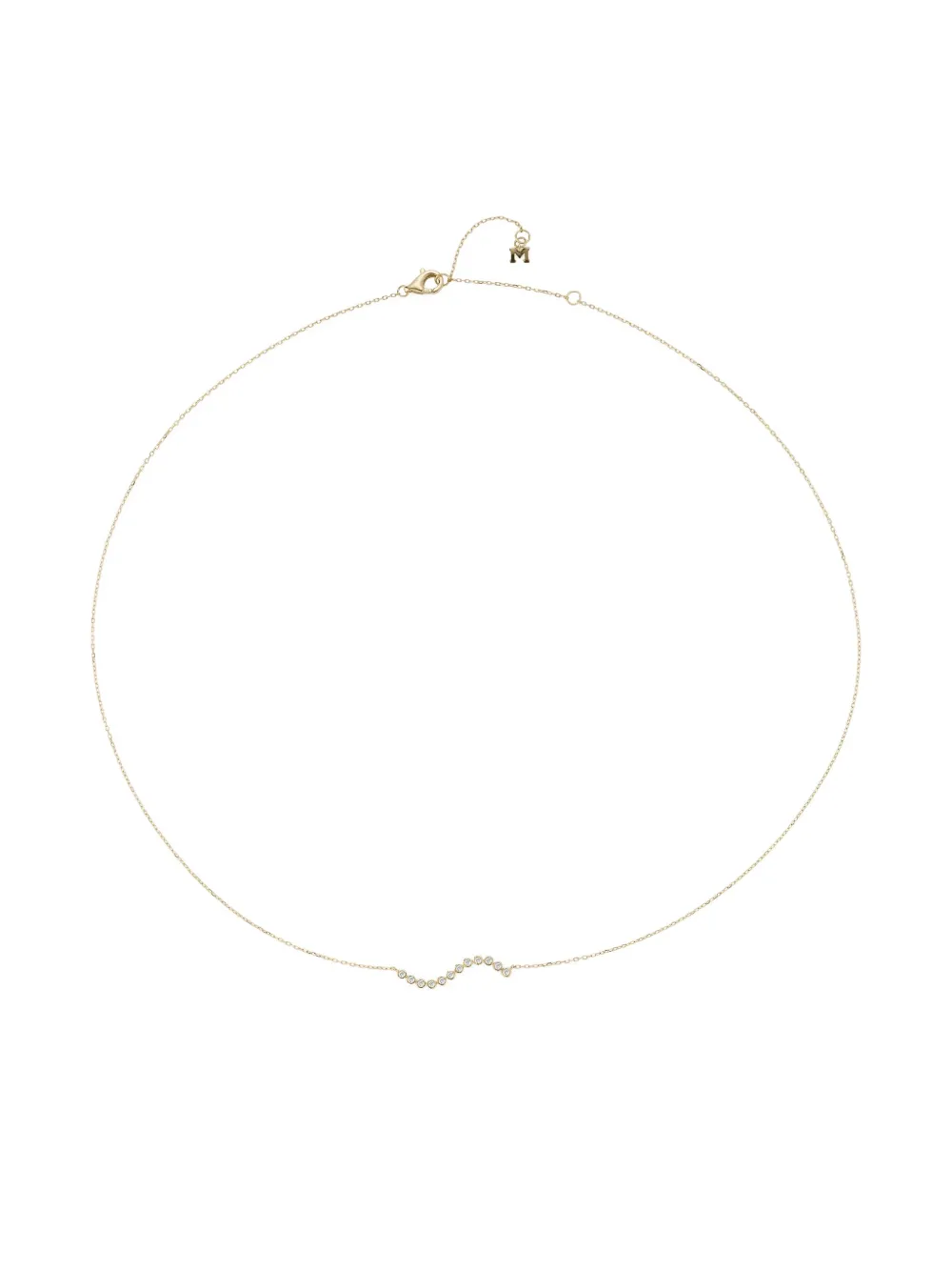 Mateo 14k Yellow Gold Diamond Bezel Wave Bracelet In Gold