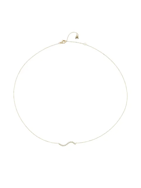 Mateo 14k yellow gold diamond bezel wave bracelet