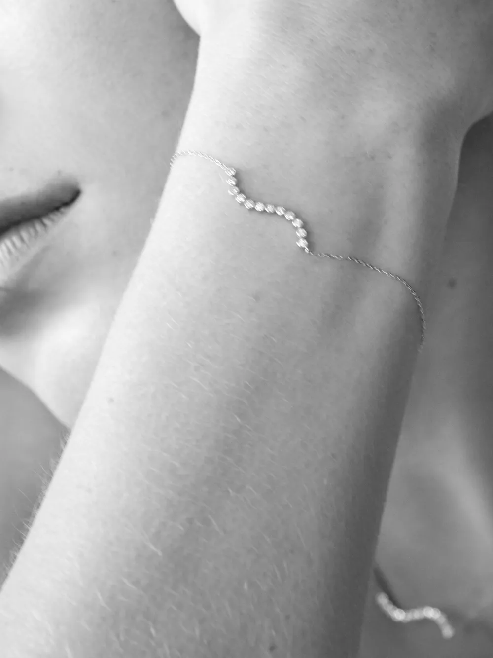 Bezel-Cut Diamond Bracelet