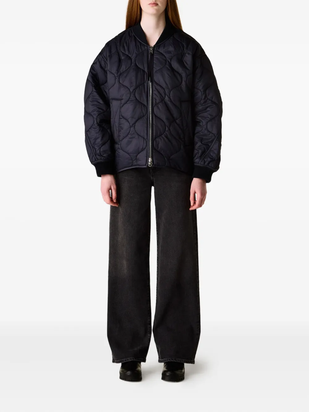 AGOLDE harper denim cotton jeans - Zwart