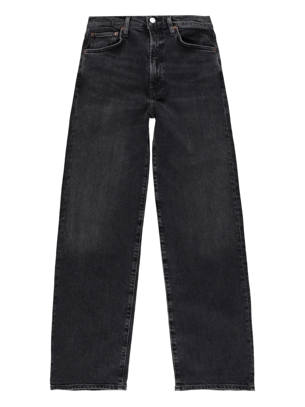 Agolde Harper Denim Cotton Jeans In Black
