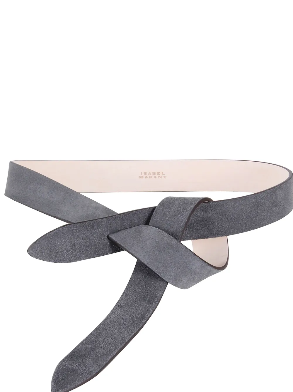 ISABEL MARANT embossed-logo belt - Grijs
