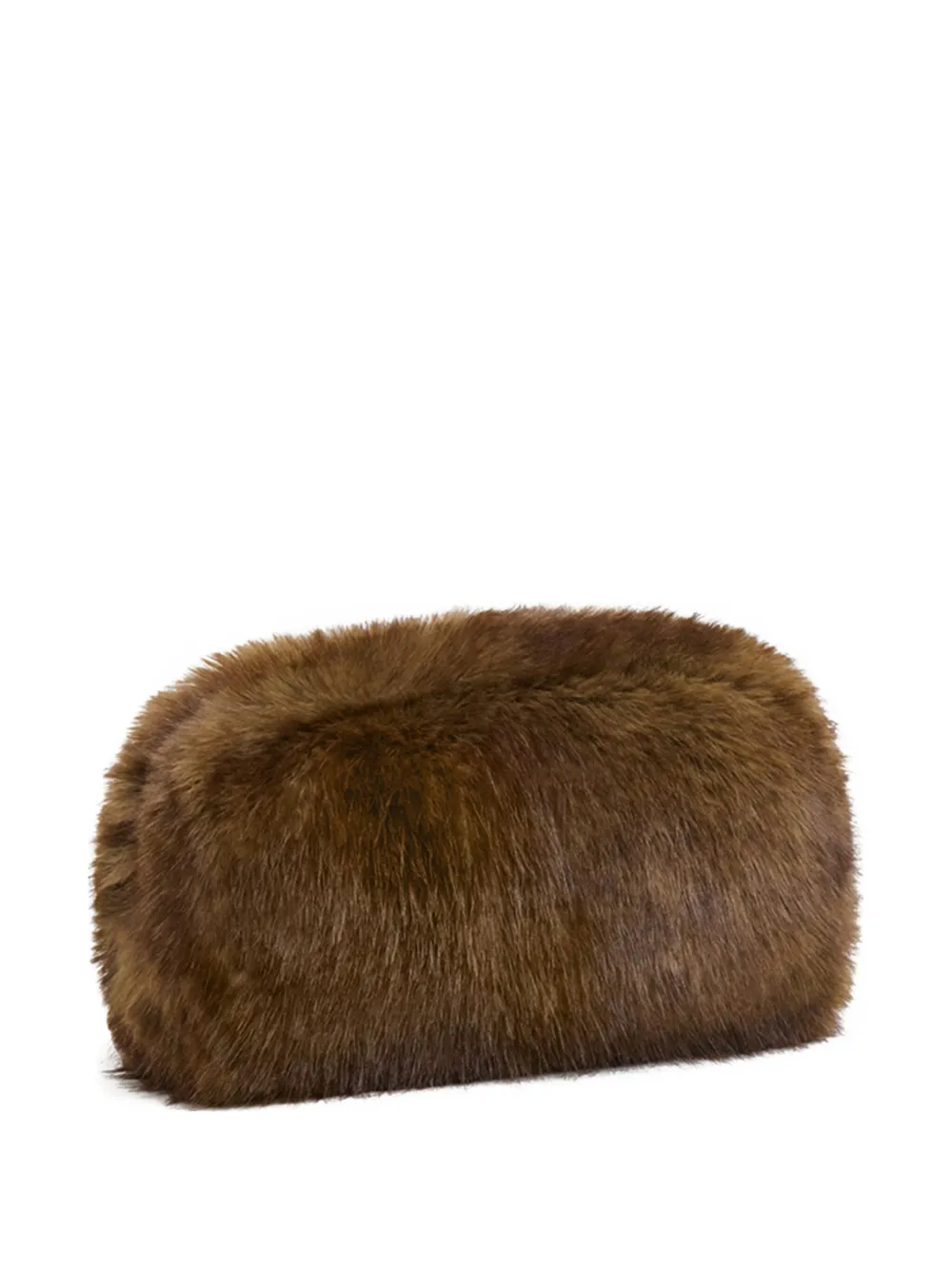 Apparis Jumbo Noor zip clutch bag - Marrone