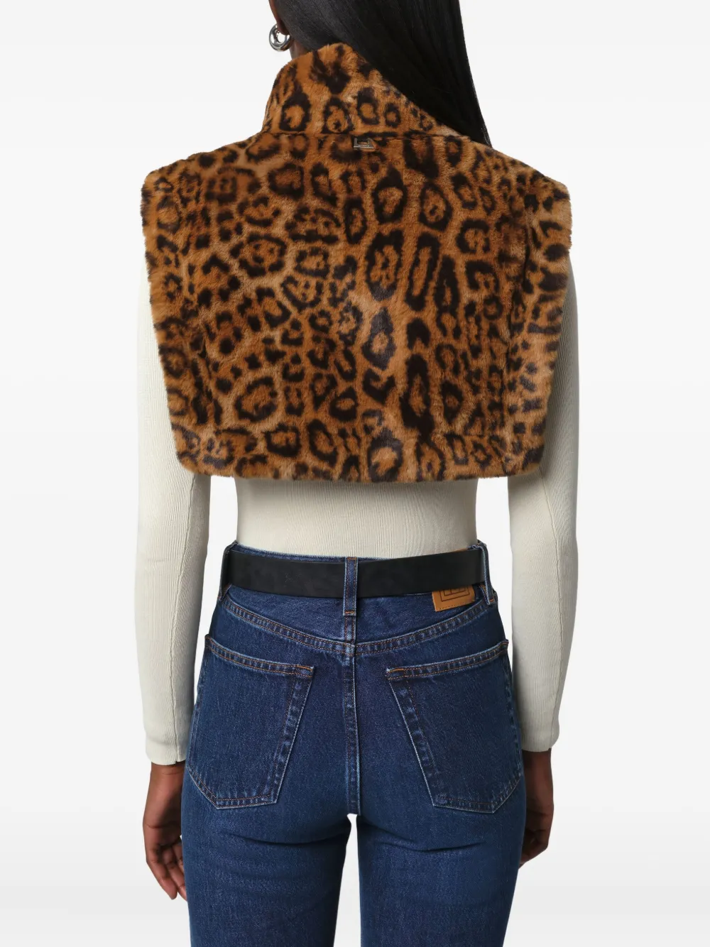 Apparis Jamie Dickey Leopard-print Shawl In Gold