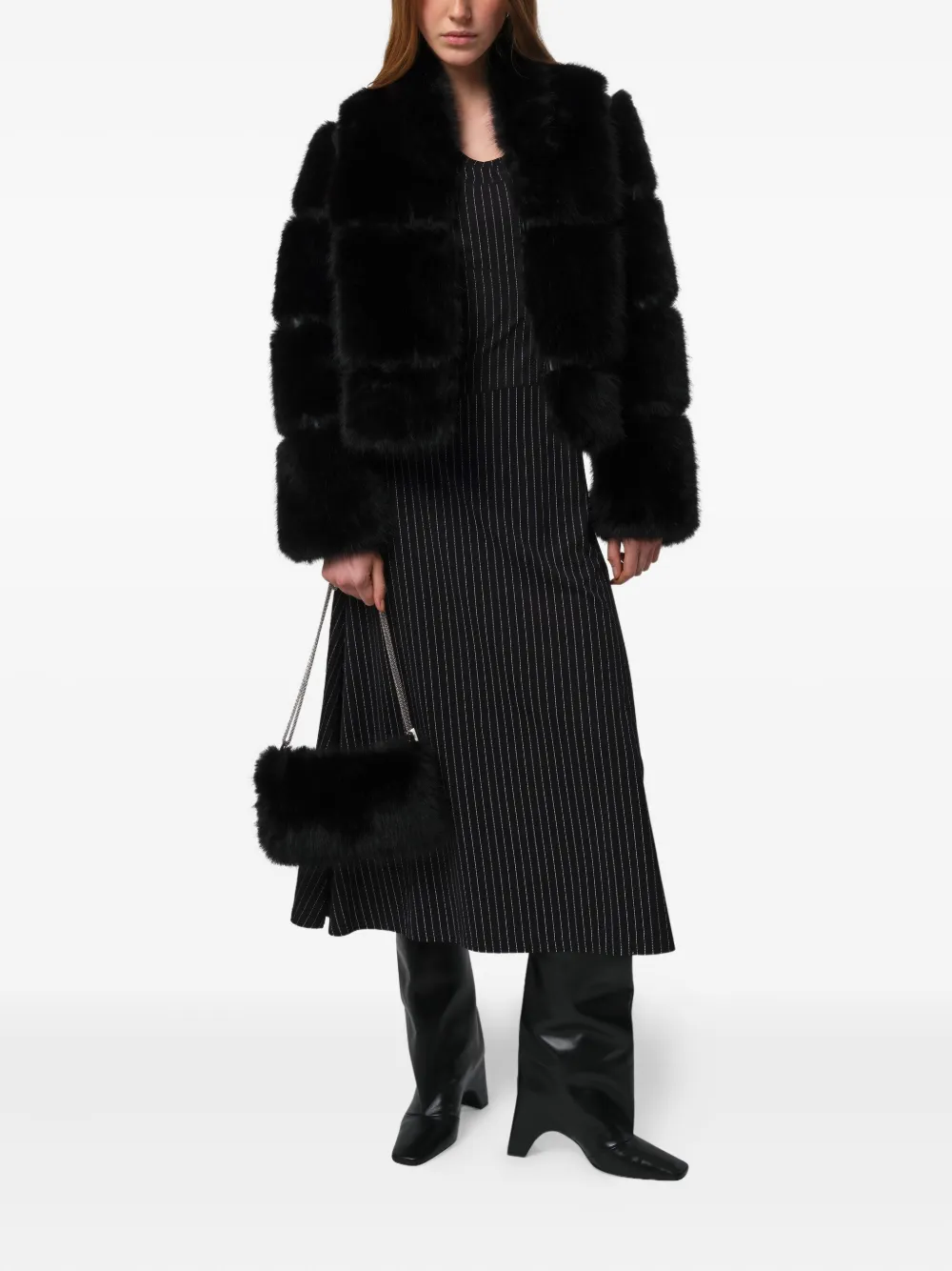 Apparis Fiona Chain Crossbody Bag In Black