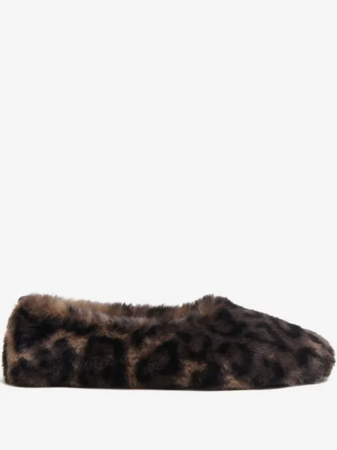 Apparis chaussons Magda à motif léopard