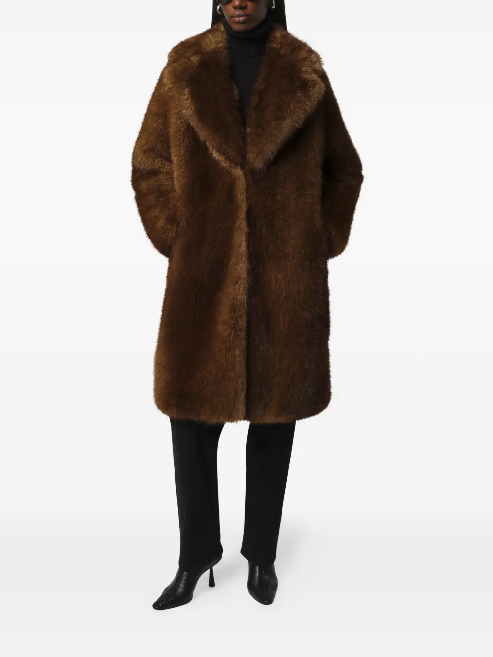Apparis Steffi notch-lapel coat | Faux Fur & Shearling Coats | Image 2