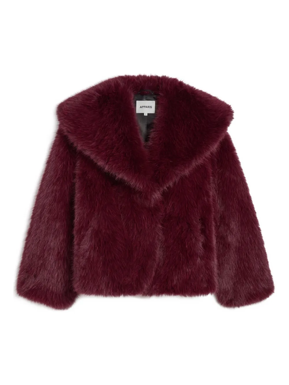 Apparis Yara Single-breasted Coat In Red