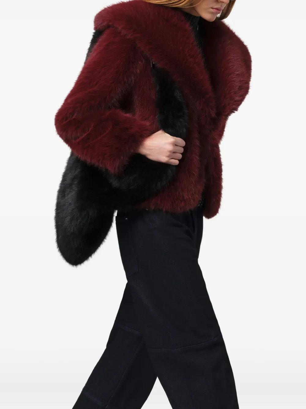 Apparis Yara Single-breasted Coat In Red