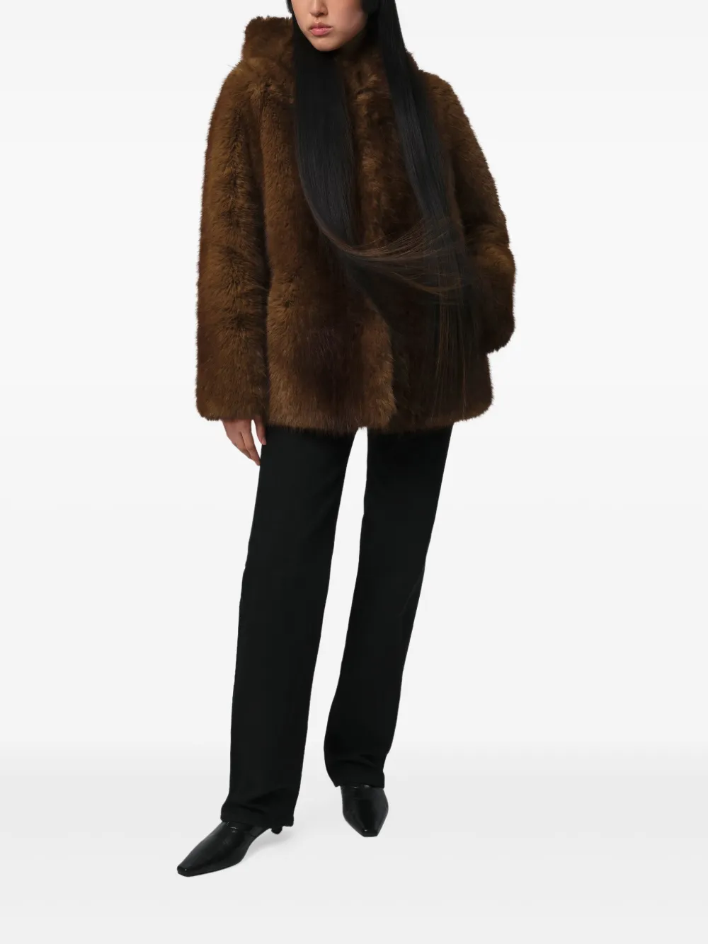 Apparis Katin Hooded Jacket In Brown