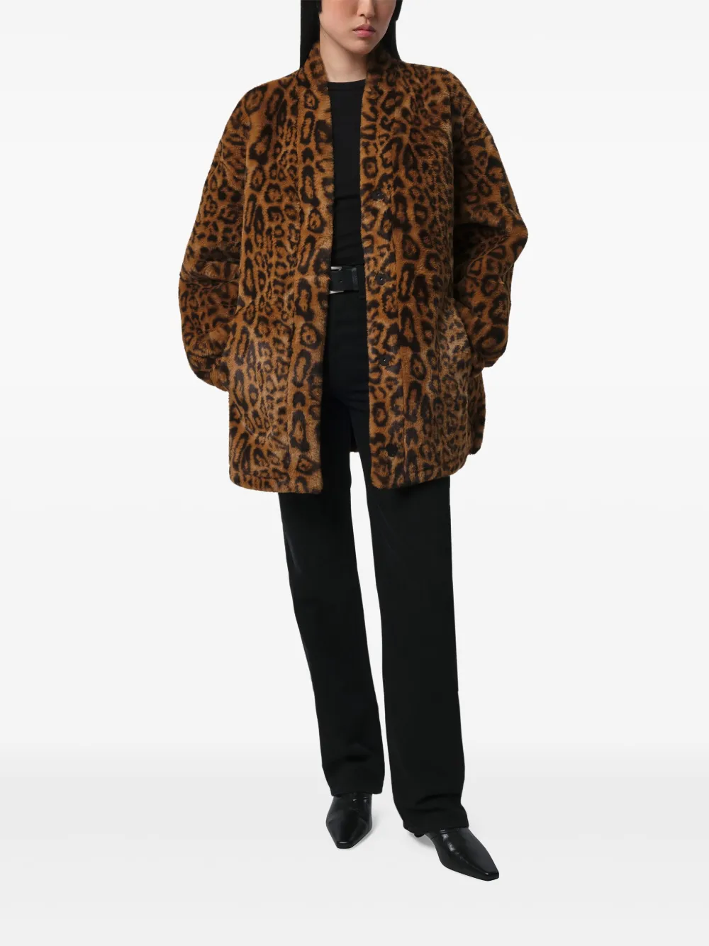 Apparis Jane leopard-print coat | Faux Fur & Shearling Coats | Image 2