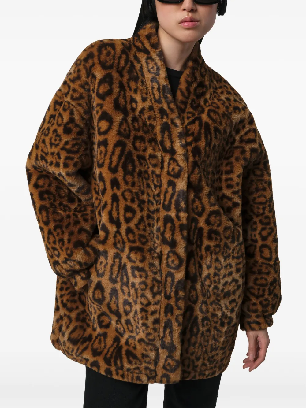 Apparis Jane jas met luipaardprint Bruin