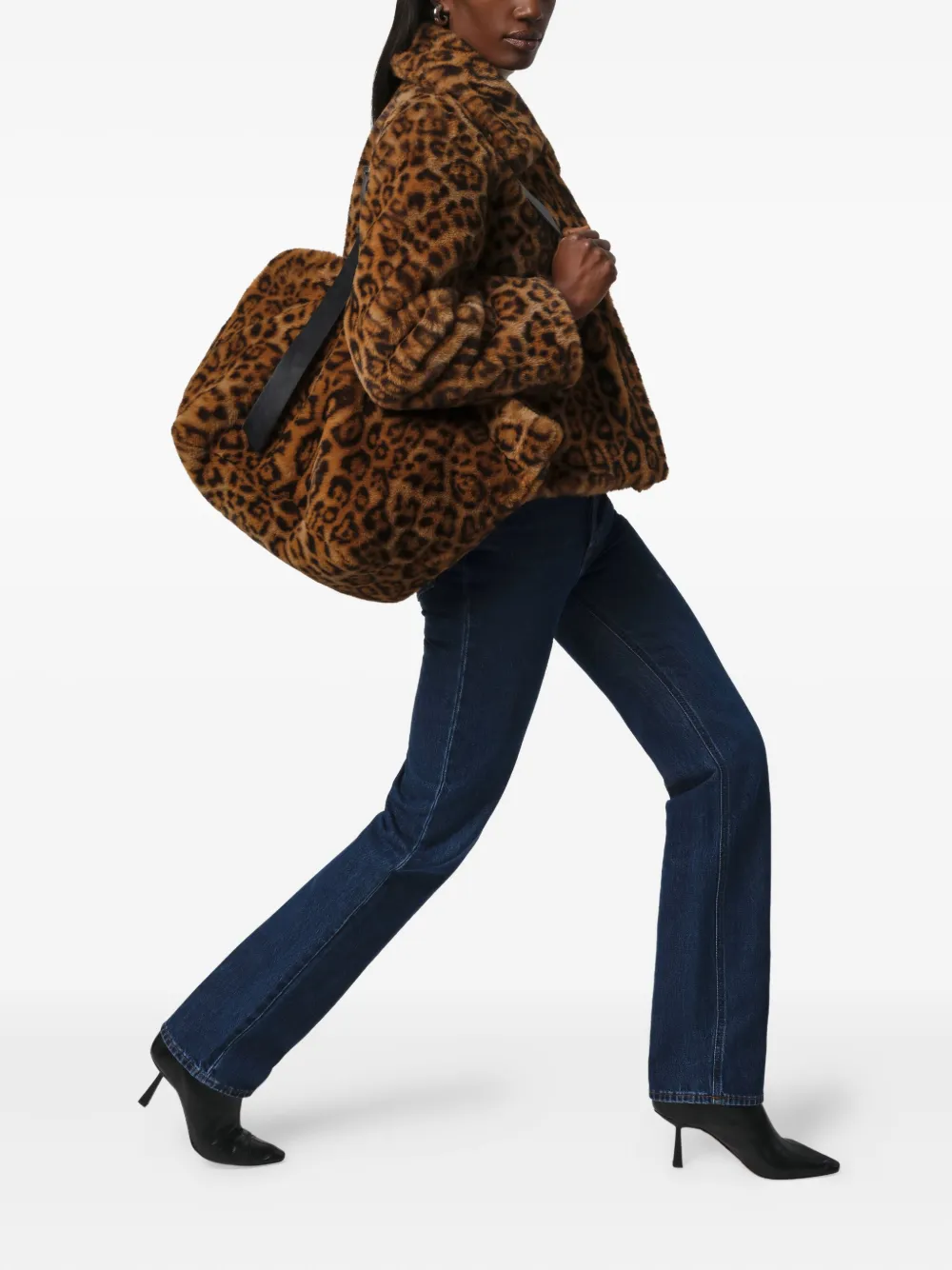 Apparis Esti shopper met luipaardprint Bruin