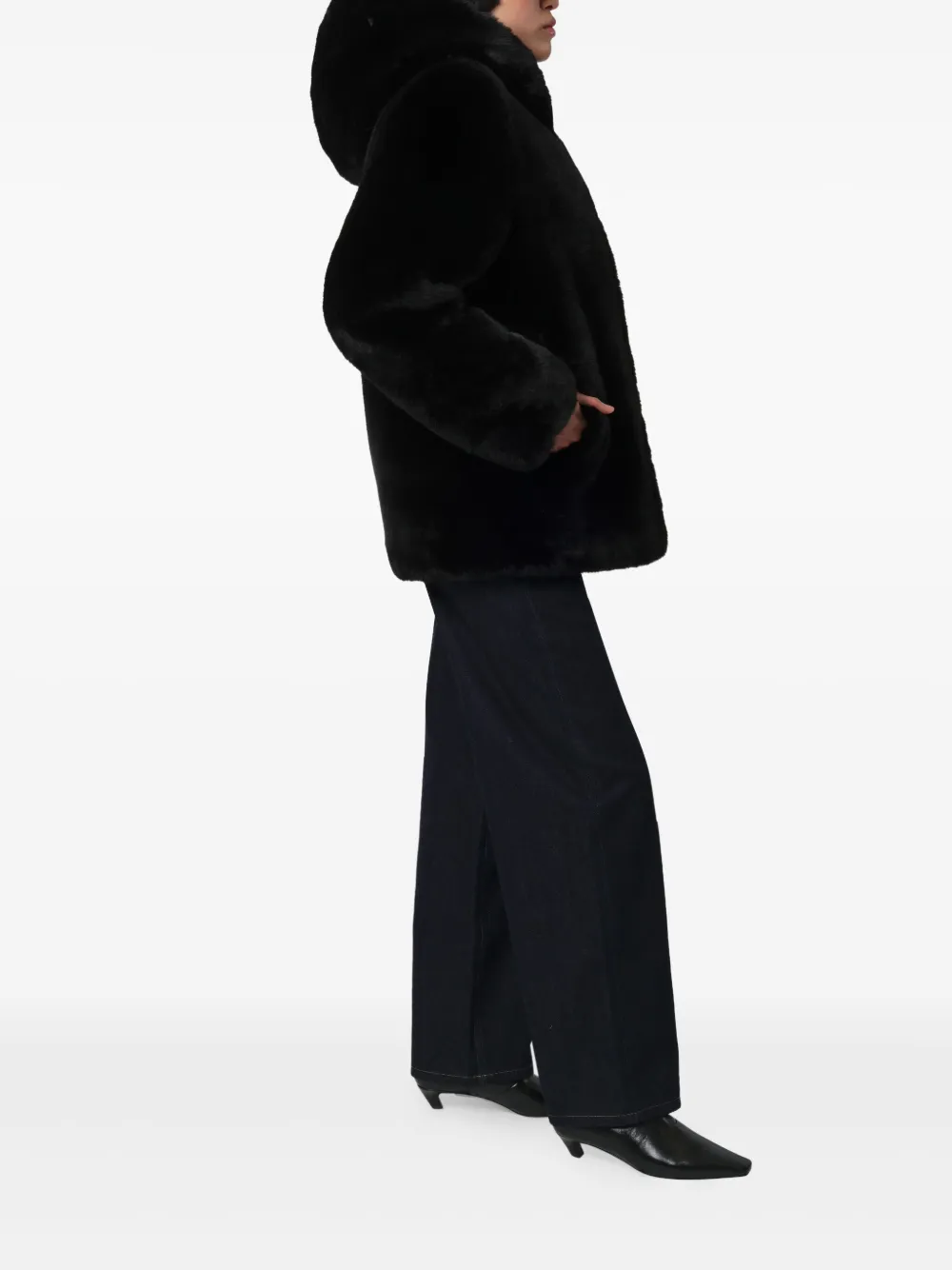 Apparis Katin Hooded Jacket In Black