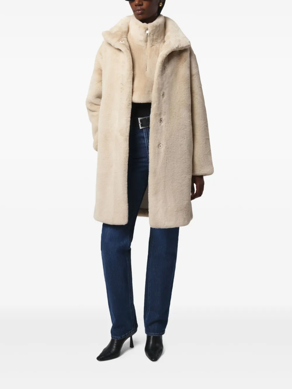 Apparis Jamie Dickey top met rits Beige