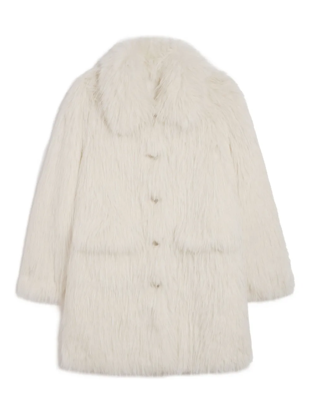 Apparis Pamela Single-breasted Coat In Neutral