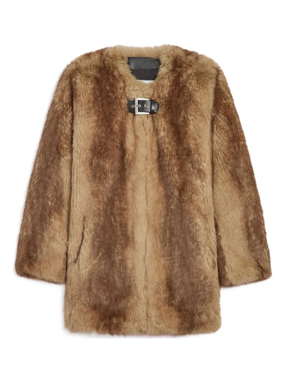 Apparis Petra Single-breasted Coat In Brown