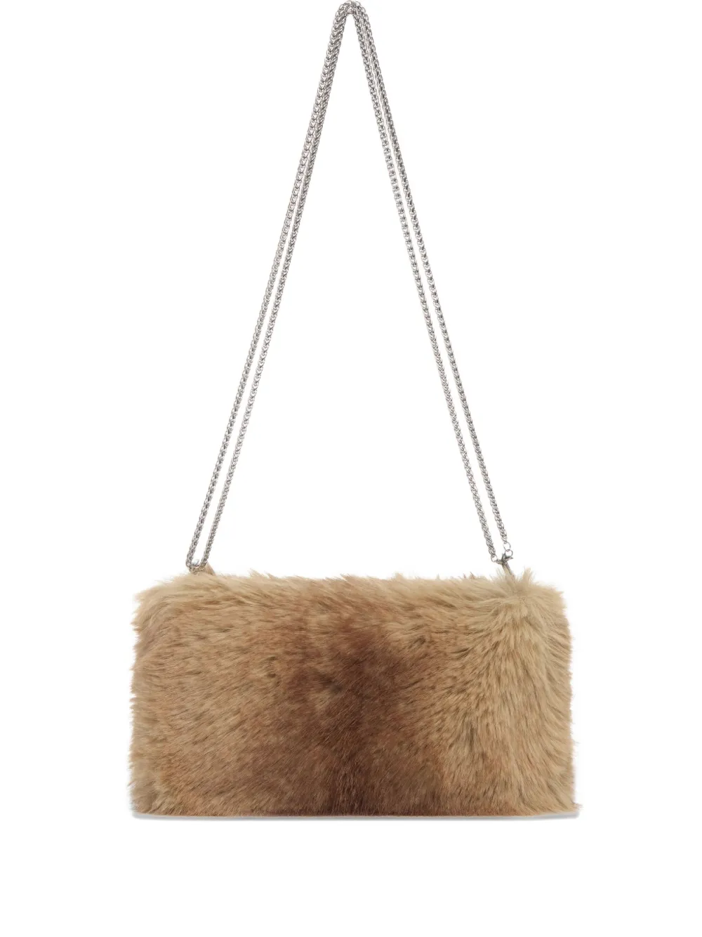 Apparis Fiona Mink Chain Cross Body Bag In Brown
