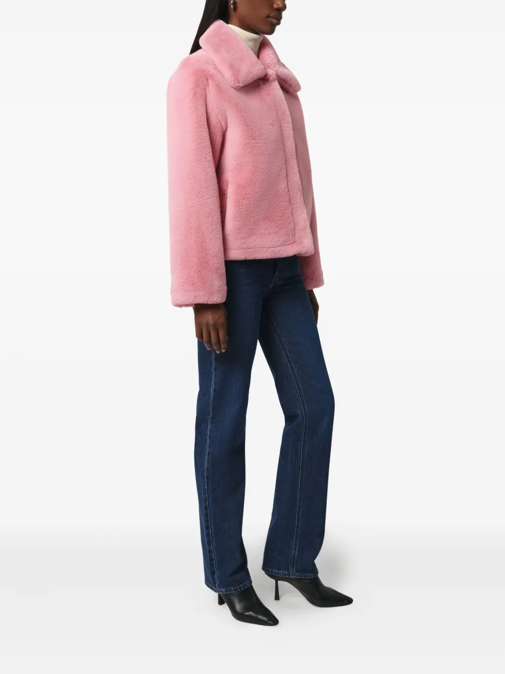 Apparis Elis Collared Jacket In Pink