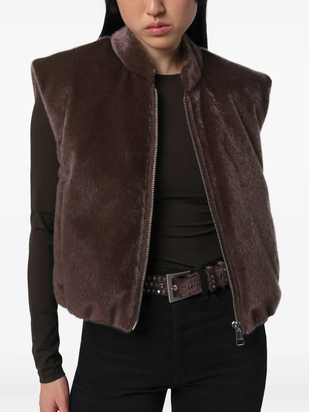 Apparis Phoenix gewatteerde top Bruin