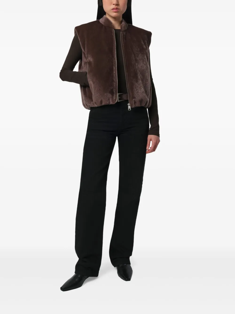 Apparis Phoenix gewatteerde top Bruin