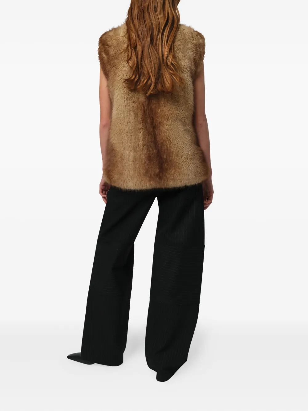 Apparis Laila Sleeveless Vest In Brown
